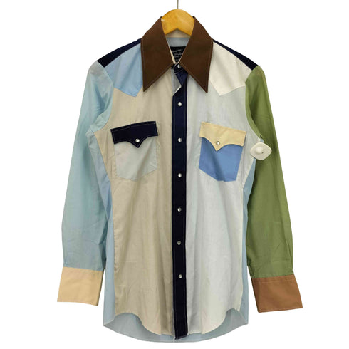 70S CHAMPION WESTERNS マルチカラー ウエスタン シャツ メンズ 14 1/2-33