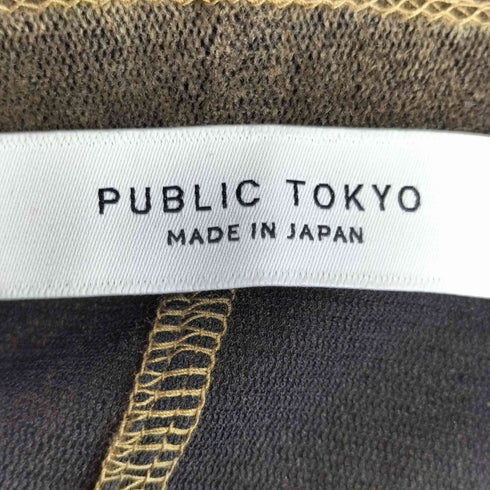 パブリックトウキョウ PUBLIC TOKYO サイドスリット ベロア カットソー レディース FREE