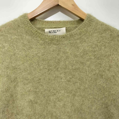 ザラ ZARA ORIGINS アルパカ混 シャギー クルーネック ニット メンズ import:M