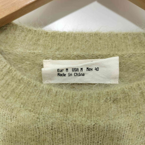 ザラ ZARA ORIGINS アルパカ混 シャギー クルーネック ニット メンズ import:M