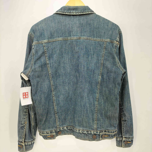 エディーバウアー Eddie Bauer チェックネル裏地 デニム トラッカージャケット メンズ import:XS