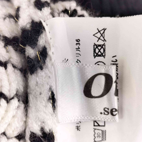 otte ツイード ニットカーディガン レディース