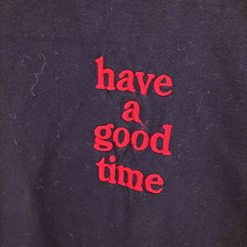 ハブアグッドタイム HAVE A GOOD TIME ロゴワンポイント刺繍 長袖Tシャツ メンズ L
