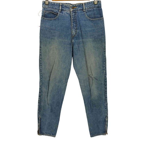 ゲス GUESS 80-90S 初期モデル 5ポケット サイドジップ テーパード デニムパンツ メンズ US:30-31