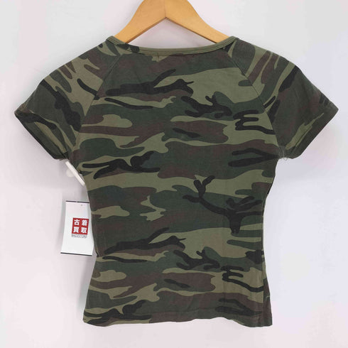 NIER NOR / Y2K クロス ヘンリーネック Tシャツ レディース