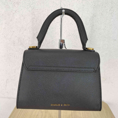 チャールズアンドキース CHARLES&KEITH ハクスリーメタリック プッシュロックトップハンドル レディース