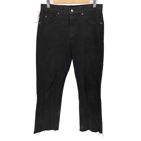 リーバイス Levis 95年製 ボタン裏530 先染め ロゴ無し オレンジタブ カットオフ デニムパンツ メンズ W33/L30