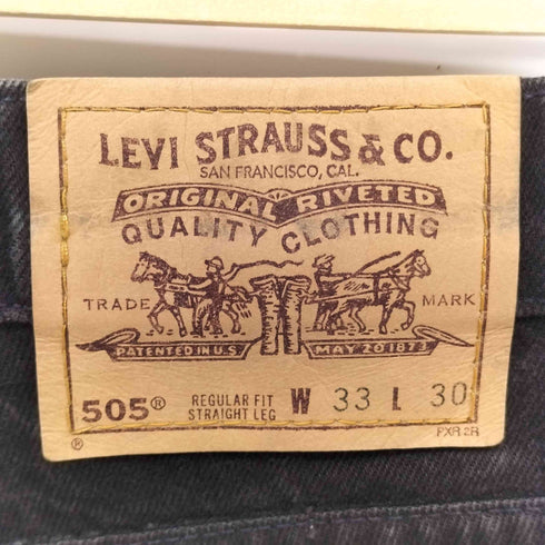 リーバイス Levis 95年製 ボタン裏530 先染め ロゴ無し オレンジタブ カットオフ デニムパンツ メンズ W33/L30