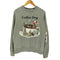 gray lifeshop cofee dog プリントスウェット メンズ M