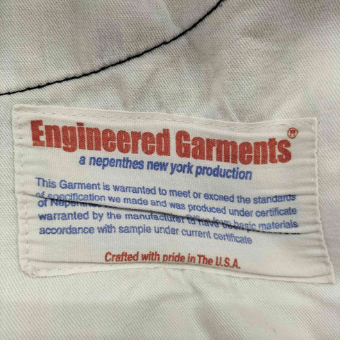 エンジニアードガーメンツ Engineered Garments MADE IN USA 立体 ステッチ ヘリンボーン ワイド レッグ ペインター ワーク パンツ メンズ 34
