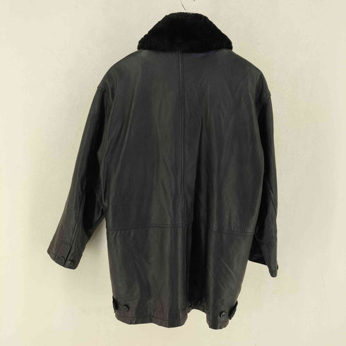 RUMOUR HOUSE ラムール ハウス 韓国製 襟ファー ラムレザー ジャケット コート メンズ M