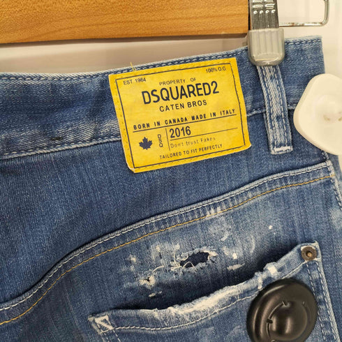 ディースクエアード DSQUARED2 Sexy twist jean ダメージ加工 スキニー メンズ 48