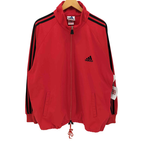 アディダス adidas 00S 万国旗タグ 3ストライプ バックロゴ 裏起毛 トラックジャケット メンズ JPN:M