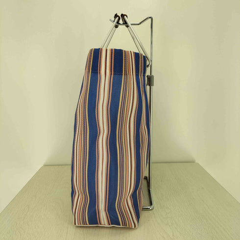マルニ MARNI MARKET ストライプ ストロー バッグ レディース