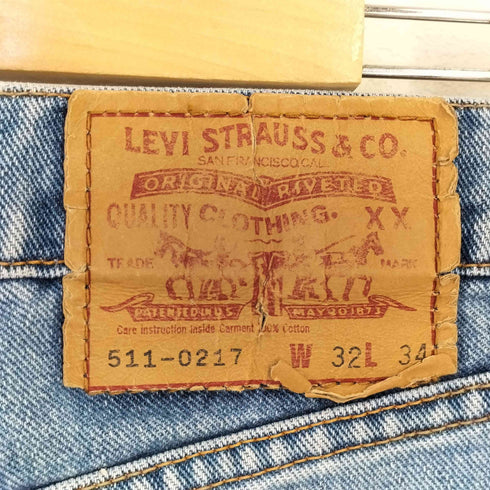 リーバイス Levis 日本製 511 ジップフライ デニムパンツ ボタン裏 J22刻印 メンズ W32L34