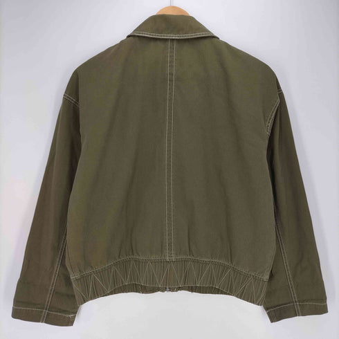 ザラ ZARA ステッチデザインクロップドジャケット レディース import:XS