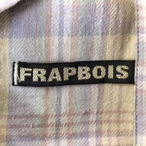 フラボア FRAPBOIS チェック 数字 総柄 ネル シャツ メンズ JPN:2