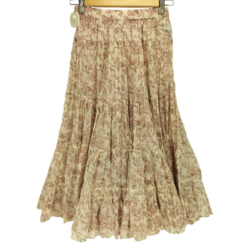 イザベルマランエトワール ISABEL MARANT ETOILE フラワープリント ギャザー ロングフレアスカート レディース EUR:34