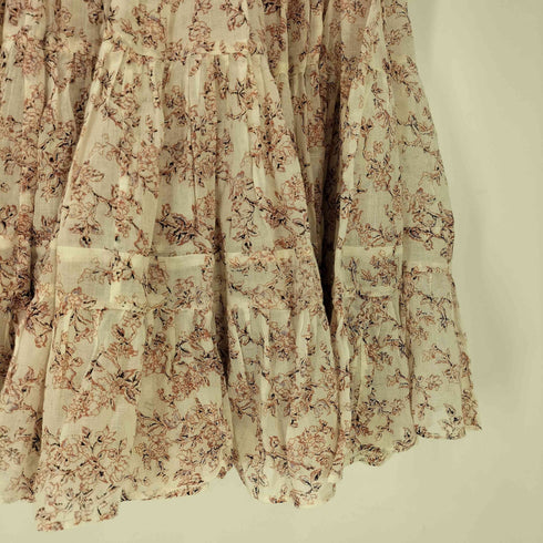 イザベルマランエトワール ISABEL MARANT ETOILE フラワープリント ギャザー ロングフレアスカート レディース EUR:34