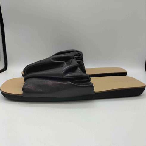 ジルサンダー JIL SANDER ギャザーディテール レザー オープントゥ フラットサンダル レディース