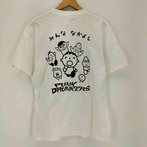 パンクドランカーズ PUNK DRUNKERS 両面プリント クルーネック 半袖Tシャツ メンズ JPN:L