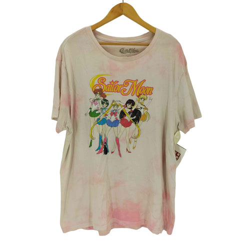 アニメキャラクタープリント タイダイ 半袖Tシャツ メンズ 2XL