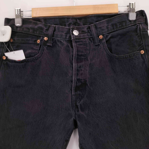 リーバイス Levis 501 ボタンフライ ブラックデニムパンツ メンズ 33