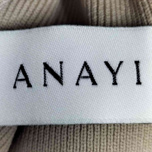 アナイ ANAYI パールネック ペプラムニット プルオーバー レディース JPN:38