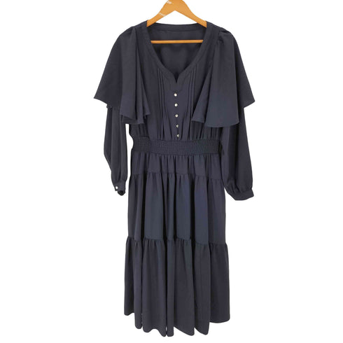 CLETTE ケープスリーブティアードワンピース レディース 3L