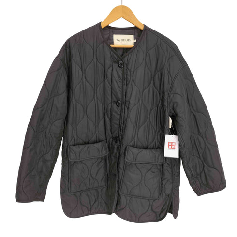 レイビームス Ray BEAMS 21AW キルティング ノーカラー ブルゾン レディース 0