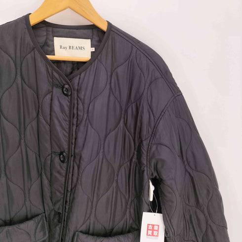 レイビームス Ray BEAMS 21AW キルティング ノーカラー ブルゾン レディース 0