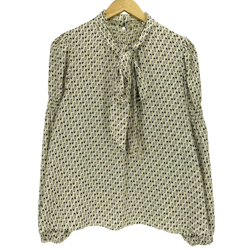 アナイ ANAYI 24AW バレエシューズプリントシャーリング ブラウス レディース JPN:38