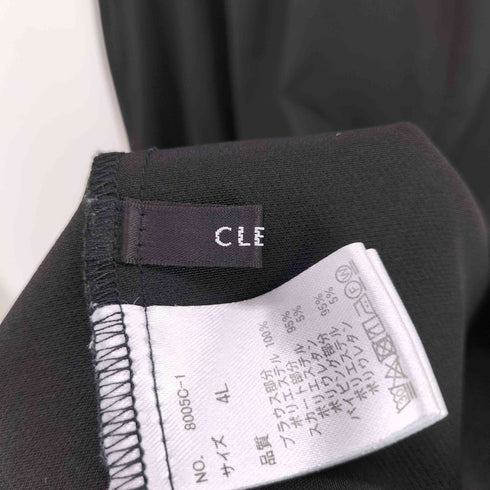CLETTE ケープ 花柄ドッキング ワンピース レディース 4L