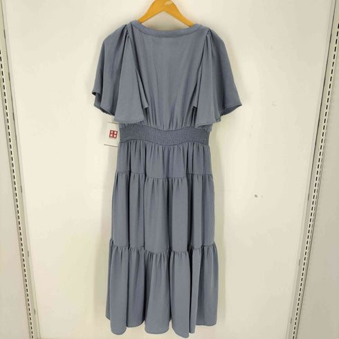 CLETTE ケープスリーブティアードワンピース レディース LL
