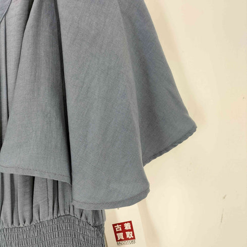 CLETTE ケープスリーブティアードワンピース レディース LL
