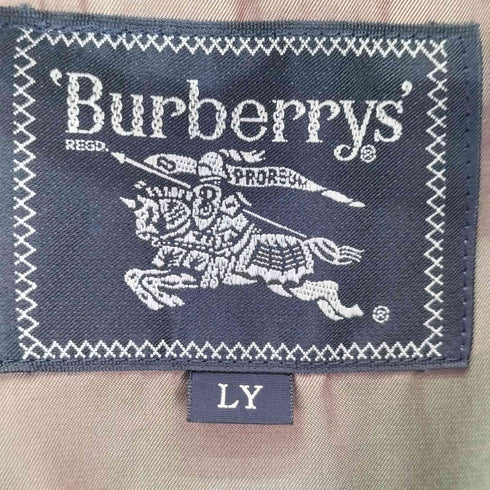バーバリーズ BURBERRYS 裏地玉虫 スタンドカラー ハーフコート メンズ LY