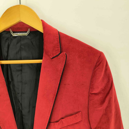 ドルチェアンドガッバーナ DOLCE&GABBANA ベロア テーラードジャケット メンズ JPN:46