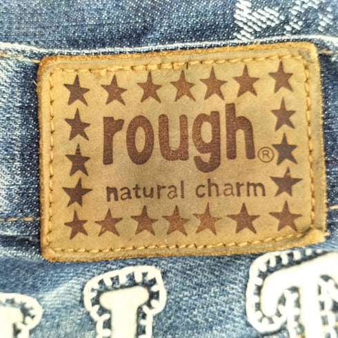 ROUGH 刺繍デザイン デニムパンツ レディース