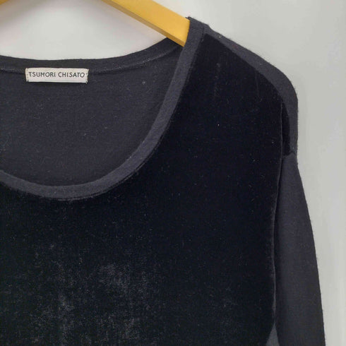 ツモリチサト TSUMORI CHISATO パイル切替 ルーズネック カットソー レディース 2