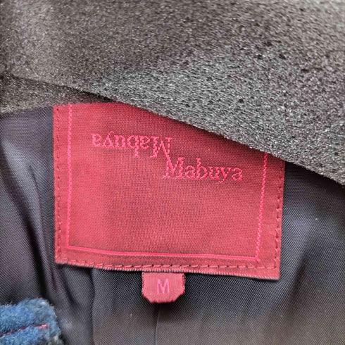 MabuyaMabuya チェック 素材切替 ダッフルコート メンズ import:M