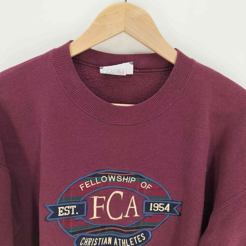 リー Lee 90S USA製 HEAVYWEIGHT 協会 フロント刺繍 プルオーバー クルーネック スウェット メンズ import:M