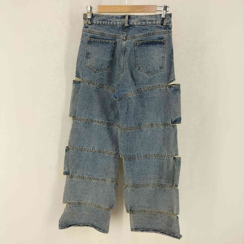 I DIY デザイン レイヤー デニム パンツ レディース M