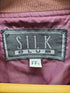 PURE SILK 100% 絹 シルク ブルゾン ボンバー ジャケット メンズ FREE