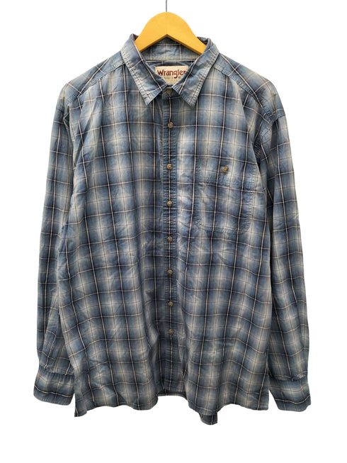ラングラー Wrangler 90S OLD オンブレ チェック ボックス シャツ メンズ