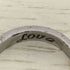 FINE STEEL LOVE刻印 ブルーストーン センターカットライン リング レディース