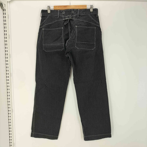 ショットブロス SCHOTT BROS. OLD HICKORY DENIM PANTS オールド ヒッコリー デニム パンツ ブラック ストライプ メンズ 34