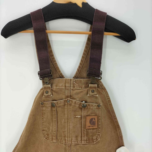 カーハート Carhartt SANDSTONE BIB OVERALL サンドストーン ウオッシュ 加工 ダック 生地 ビブ ダブルニー ペインター オーバーオール ペンキ ペイント グランジ メンズ 34×32