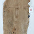 カーハート Carhartt SANDSTONE BIB OVERALL サンドストーン ウオッシュ 加工 ダック 生地 ビブ ダブルニー ペインター オーバーオール ペンキ ペイント グランジ メンズ 34×32