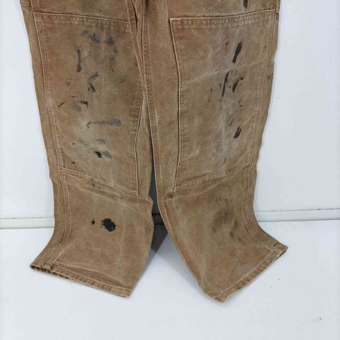 カーハート Carhartt SANDSTONE BIB OVERALL サンドストーン ウオッシュ 加工 ダック 生地 ビブ ダブルニー ペインター オーバーオール ペンキ ペイント グランジ メンズ 34×32