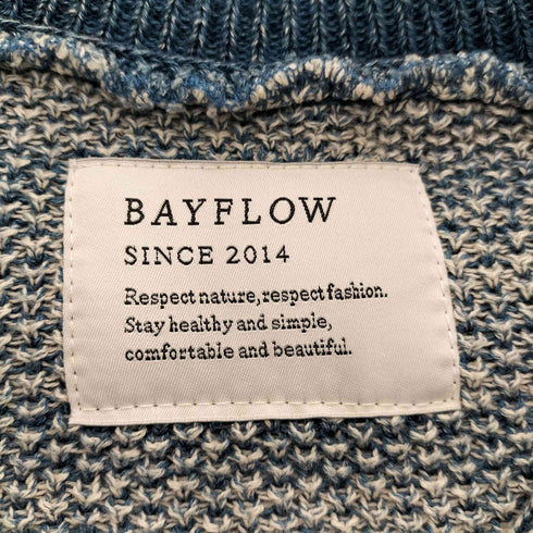ベイフロー BAYFLOW ネイティブ 総柄 カウチン ニット カーディガン 肉厚 メンズ JPN:4